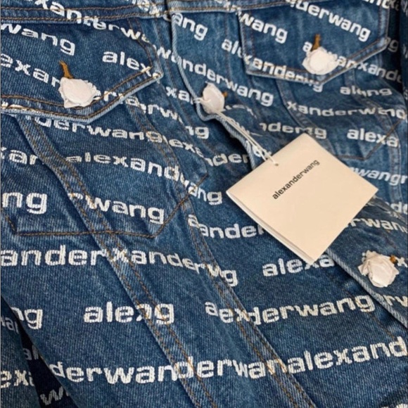 ALEXANDER WANG Blue denim Jacket Size M 
New 
MRSP $525 - Picture 4 of 11